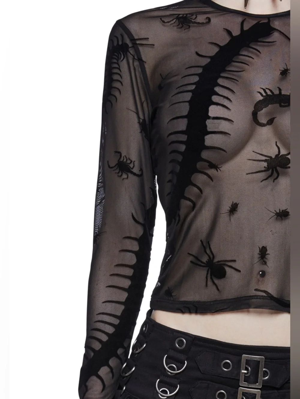 Goth Punk Dolls Kill Spider Mesh Velvet Trickz N Treatz Set 🕷️ - Picture 3 of 5